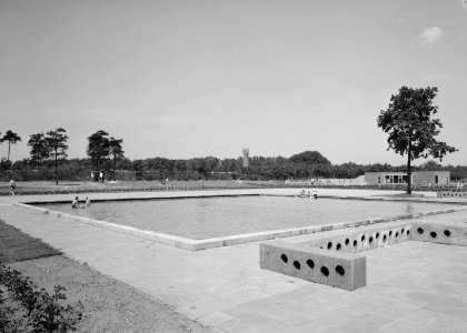 Recreatieterreinen, vliegvelden e.d., zwembaden, ouwehand, Bestanddeelnr 163-0675