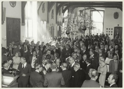 Receptie in de Gravenzaal, met als speciale gast Z.K.H. Prins Bernhard, i.v.m. het 100-jarig bestaan van de Koninklijke HFC