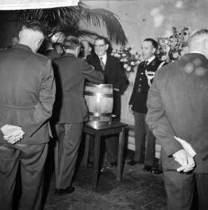 Receptie in Amstelbrouwerij van Vereniging van Jachtopzieners, Bestanddeelnr 912-5782