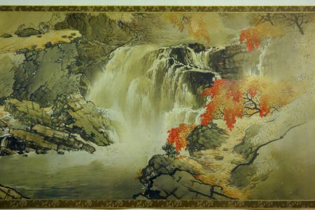 Recesses of Shiobara (Autumn) by Shunkyo Yamamoto, 4 of 4, 1909, color on silk - National Museum of Modern Art, Tokyo - DSC06643