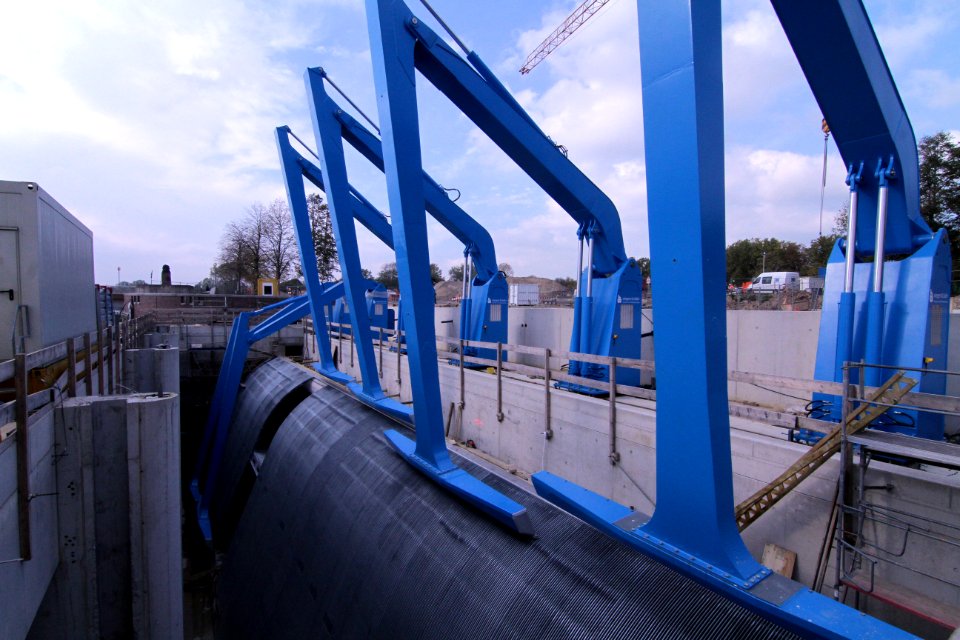 Rechenreinigungsanlage Weserkraftwerk