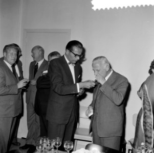 Receptie Duits Consulaat, Parklaan 36 , Rotterdam, Bestanddeelnr 908-7375