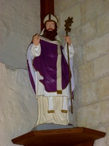 Rebergues (Pas-de-Calais) église, statue (02)