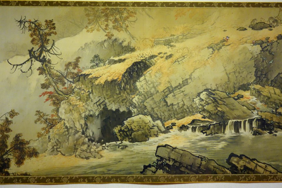 Recesses of Shiobara (Autumn) by Shunkyo Yamamoto, 3 of 4, 1909, color on silk - National Museum of Modern Art, Tokyo - DSC06641