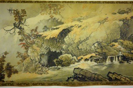 Recesses of Shiobara (Autumn) by Shunkyo Yamamoto, 3 of 4, 1909, color on silk - National Museum of Modern Art, Tokyo - DSC06641