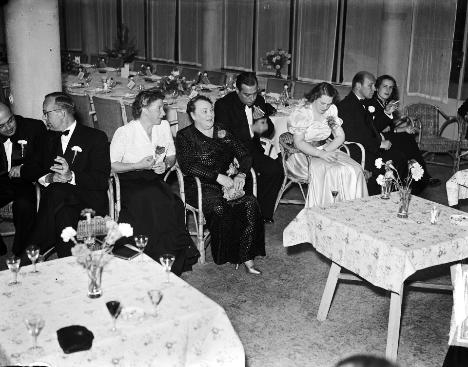 Receptie en diner heer Smulders sr. te Rotterdam, Bestanddeelnr 903-5878