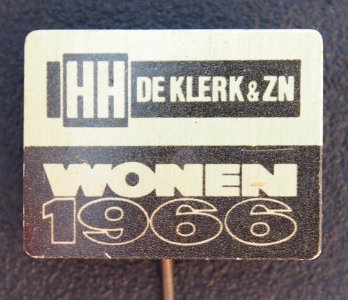 Reclamespeldje HH de Klerk & Zn, Wonen 1966