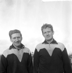Rechts L. H. Morelisse , links G. Uittenbosch (Velox) koppen, Bestanddeelnr 917-1393