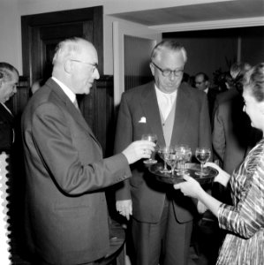 Receptie Duits Consulaat, Parklaan 36 , Rotterdam, Bestanddeelnr 908-7385