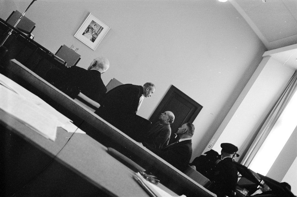 Rechtzaak valsemunters. Overzicht rechtszaal, Bestanddeelnr 912-6238