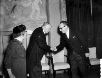 Receptie van het ICC tgv het 75 jarig bestaan van de Nederlandse Journalisten, Bestanddeelnr 910-1458