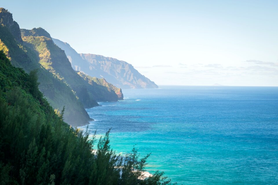 Island hawaiian landscape