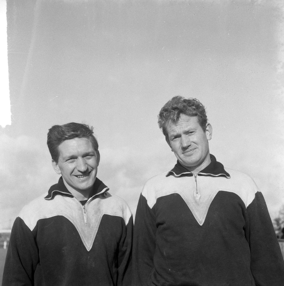 Rechts L. H. Morelisse , links G. Uittenbosch (Velox) koppen, Bestanddeelnr 917-1394