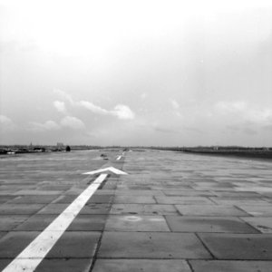Recreatieterreinen, vliegvelden ed, platenbanen, Luchthaven Rotterdam, Bestanddeelnr 163-1353