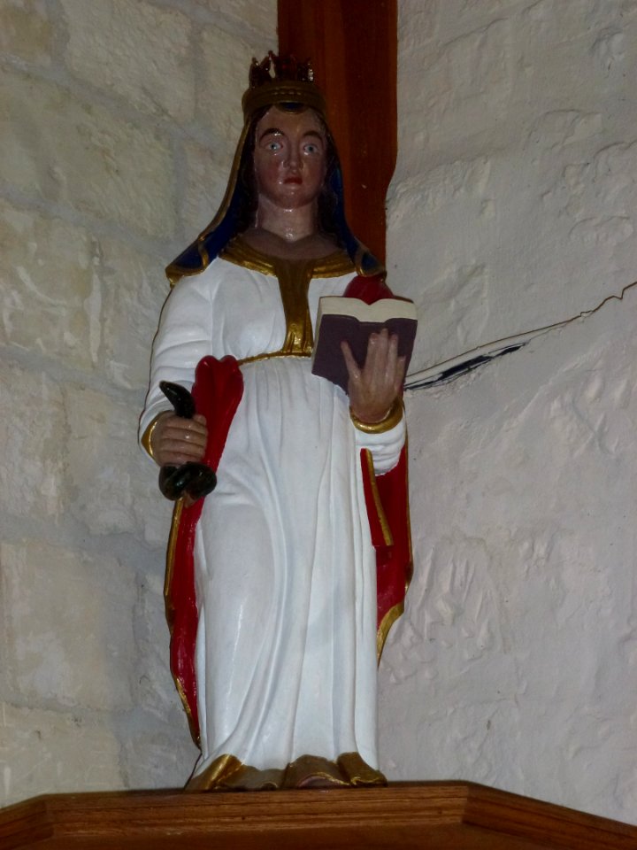 Rebergues (Pas-de-Calais) église, statue (01)