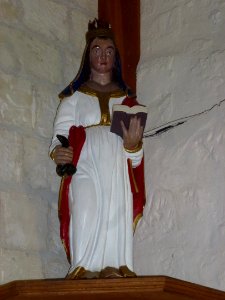 Rebergues (Pas-de-Calais) église, statue (01)