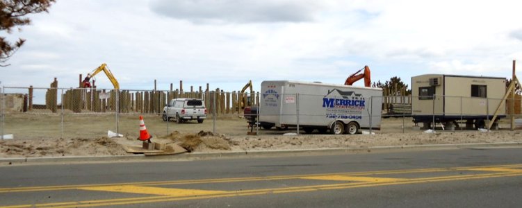 Rebuilding storm damaged structures in Sea Bright NJ