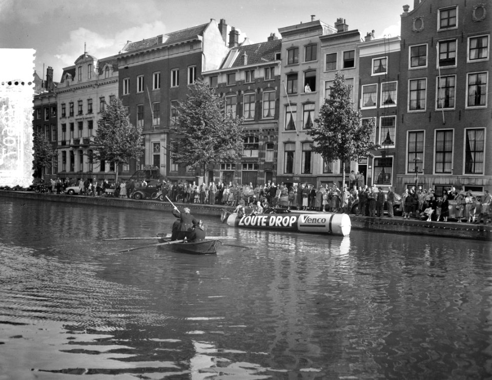Reclame Venco zoute drop in Keizersgracht, Bestanddeelnr 907-9607