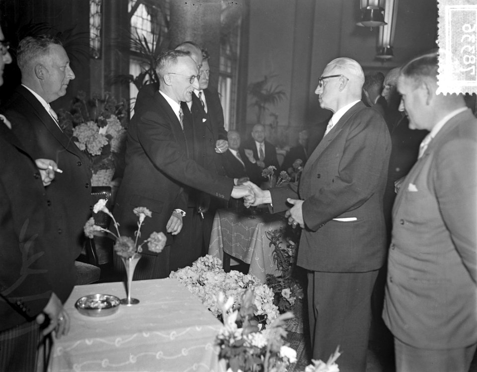 Receptie ten gunste van 75 jarig jubileum Nederlandse Bakkersbond . American Hot, Bestanddeelnr 907-8336