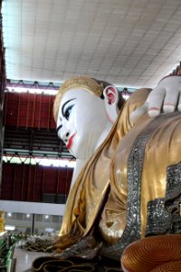 Reclining Buddha statue in Chaukhtatgyi Buddha temple Yangon Myanmar (6)