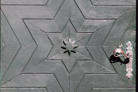 Blue grey front door input