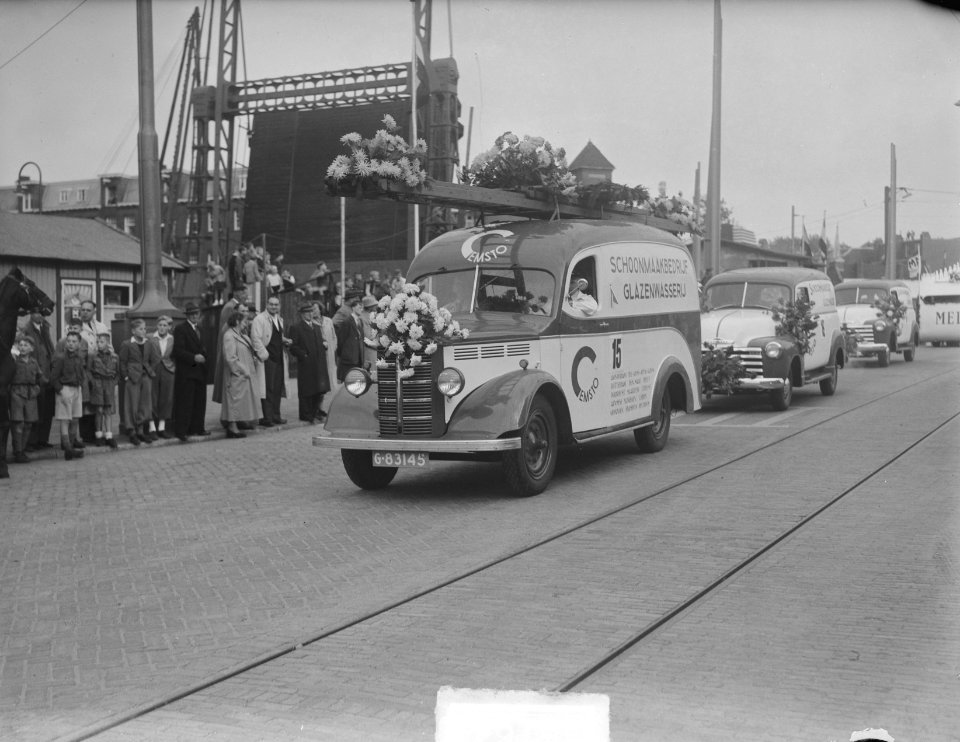 Reclamewagen bij Overtoom, Bestanddeelnr 903-6164