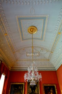 Red Drawing Room ceiling, by Joseph Rose the younger, c. 1794 - Shugborough Hall - Staffordshire, England - DSC00355