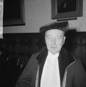 Recoraatoverdracht in de Lutherse Kerk , prof Kok (kop), Bestanddeelnr 916-9034