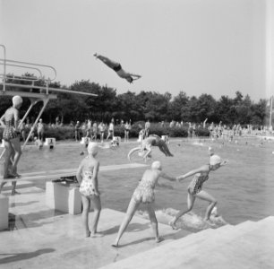 Recreatieterreien, vliegvelden ed, zwembaden, kinderen, de efteling, Bestanddeelnr 250-8008