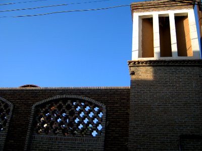 Reconstructed windcatcher (Badgir) in Nishapur Gold Bazaar 6
