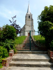 Reclinghem (Pas-de-Calais, Fr) église, tour