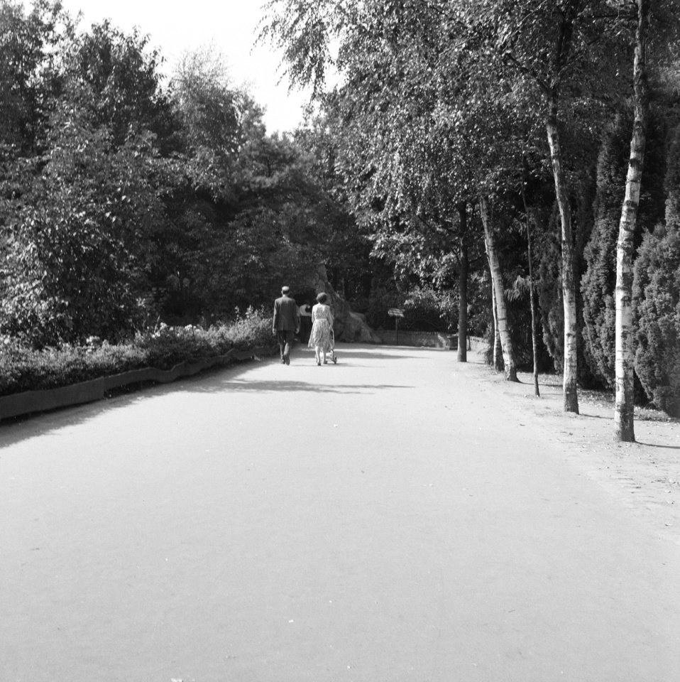 Recreatieterreinen, vliegvelden ed, recreatiecentra, wandelpaden, mensen, de e, Bestanddeelnr 163-0997