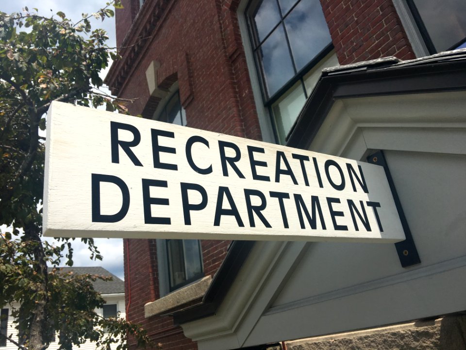 Recreation Department Sign