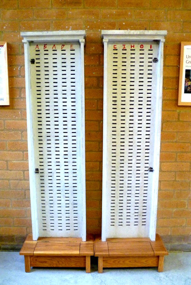Reconstructed Kleroterions in the Ure Museum