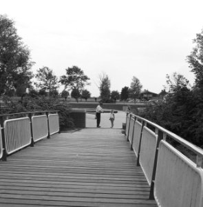 Recreatieterreinen, vliegvelden ed, voetbruggen, speelplaatsen, zandbakken, Bestanddeelnr 163-1304