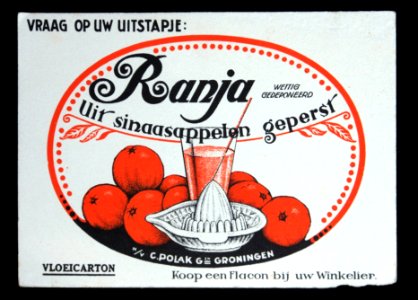 Ranja, nv C Polak zn, Groningen, Vloeicarton