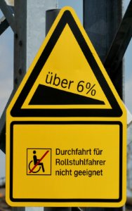 Rampe nicht für Rollstühle, 1