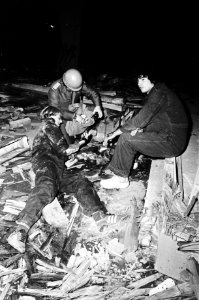 Rampenoefening BB in Amsterdam West, Bestanddeelnr 929-9137