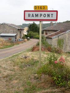 Rampont (Les Souhesmes-Rampont, Meuse) city limit sign