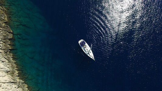 Water sailboats sailing