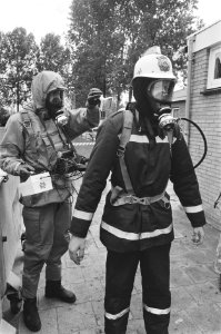 Rampenoefening rond kerncentrale Borssele radioactief besmette gebied rond ce, Bestanddeelnr 933-9865
