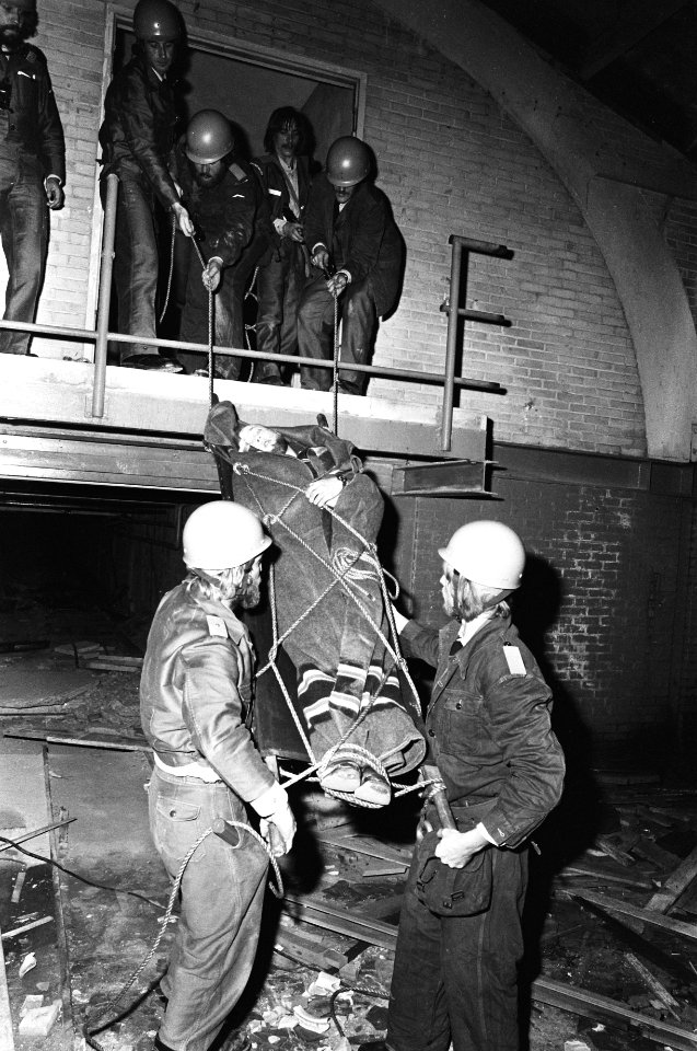 Rampenoefening BB in Amsterdam West, 22 september 1978, Bestanddeelnr 929-9137