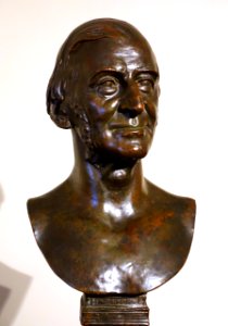 Ralph Waldo Emerson by Daniel Chester French, modeled 1879, this cast 1915, bronze, 2 of 2 - Concord Museum - Concord, MA - DSC05718