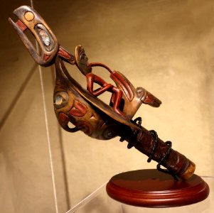 Raven and Sun Rattle, maker unknown, British Columbia