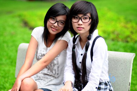 Glasses friends pretty photo