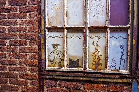 Art lattice windows steel mill