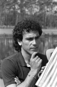 Real Madrid in Oisterwijk Hugo Sanchez , kop, Bestanddeelnr 934-2327