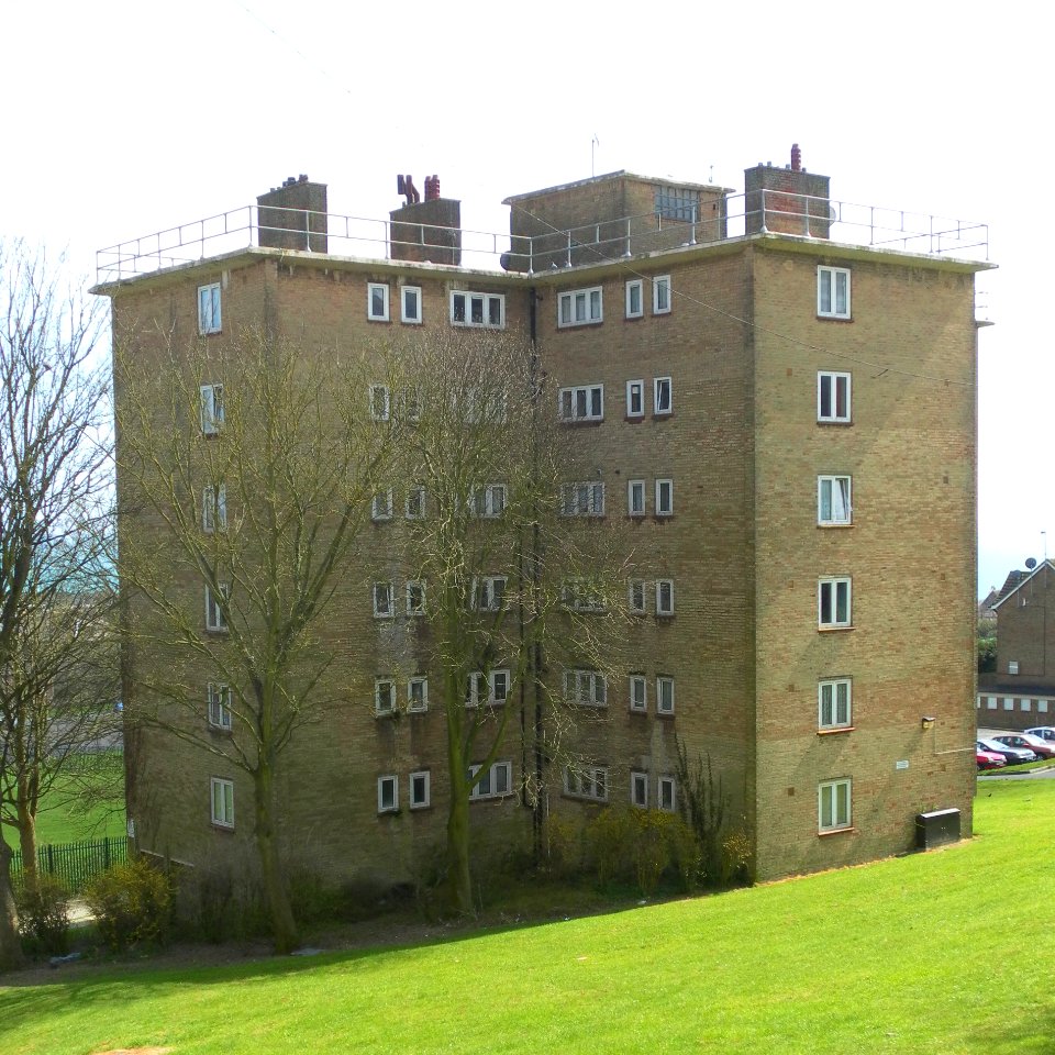 Rear of 13–59 (Cherry) Bowring Way, Bristol Estate, Brighton (April 2013)