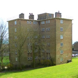 Rear of 13–59 (Cherry) Bowring Way, Bristol Estate, Brighton (April 2013)