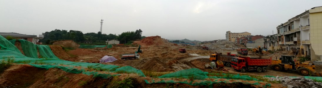 Real estate development zone in Ningxiang Qingshanqiao Town, 5 June 2018